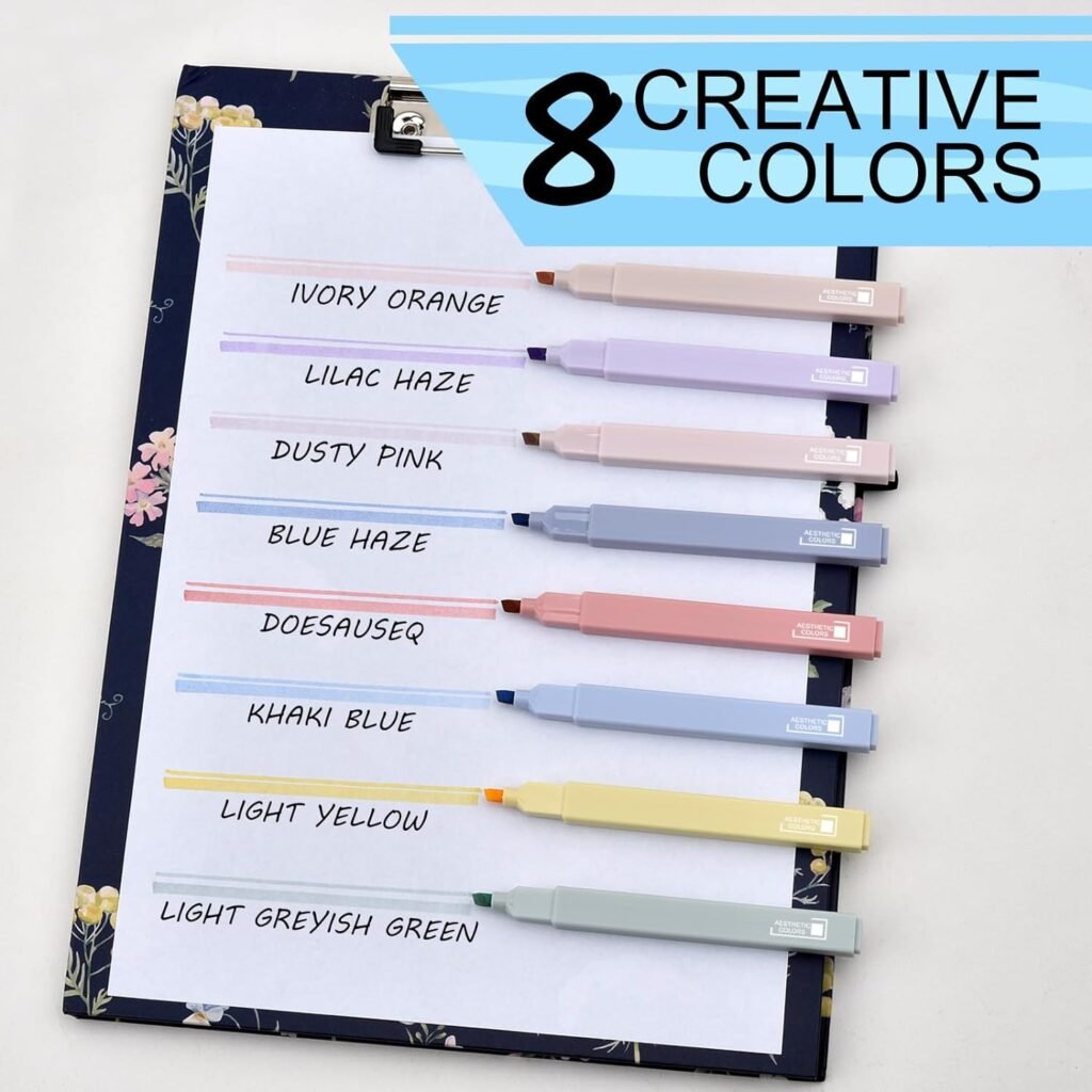 LivDeal 8 Color Aesthetic Highlighters